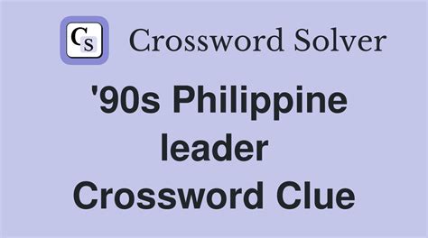 Crossword Clue: phillipine municipality. Crossword Solver.
